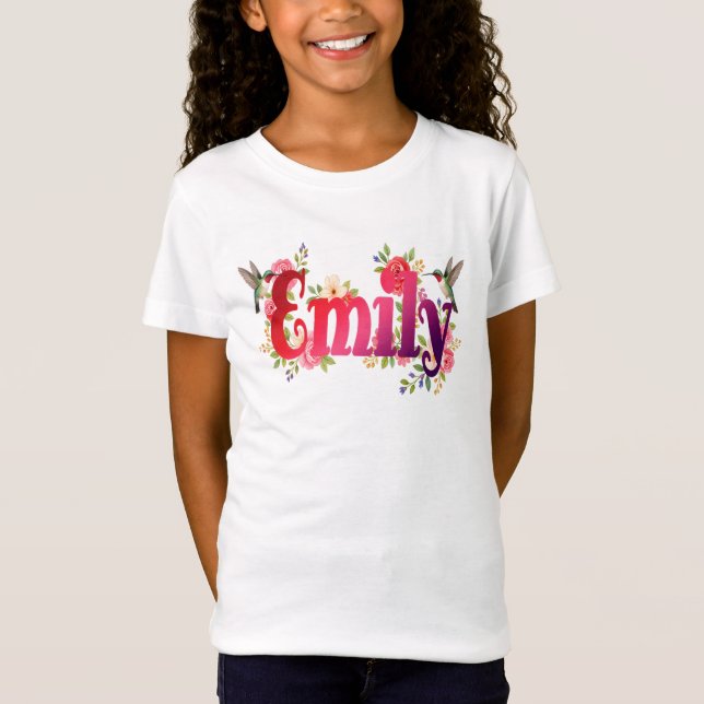 Emily - Personalised Shirt  - For Kids (Front)