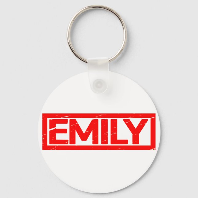 Emily Stamp Keychain (Front)
