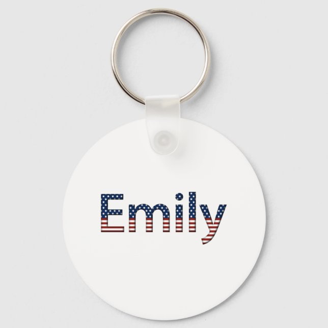 Emily Stars and Stripes Keychain (Front)