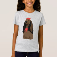 Emily The Artist Dachshund Dog for Dog Lovers T-Shirt