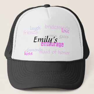Emily's, entourage, bridesmaids, love, diamonds... trucker hat
