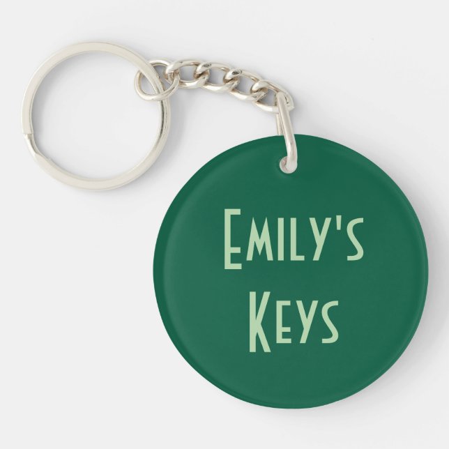 Emily's Keys Keychain (Front)