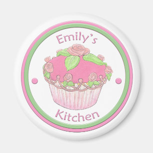 Emily's Kitchen Rose CupCake Magnet