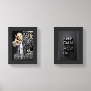 Eminem Hip Hop Legend Framed Collage Wall Art (Foc Sets