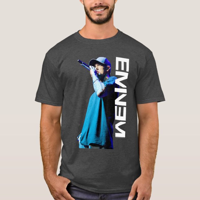 Eminem Mic Pose funny T-Shirt (Front)