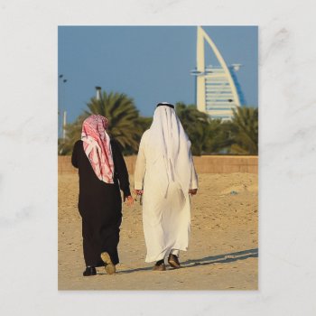 Emirate Dubai Burj Al-arab Sheikh Beach Emirati Postcard by Cammily at Zazzle