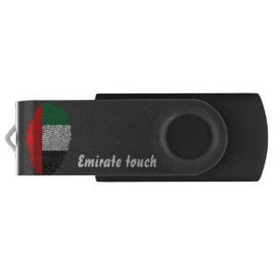 Emirate touch fingerprint flag USB flash drive
