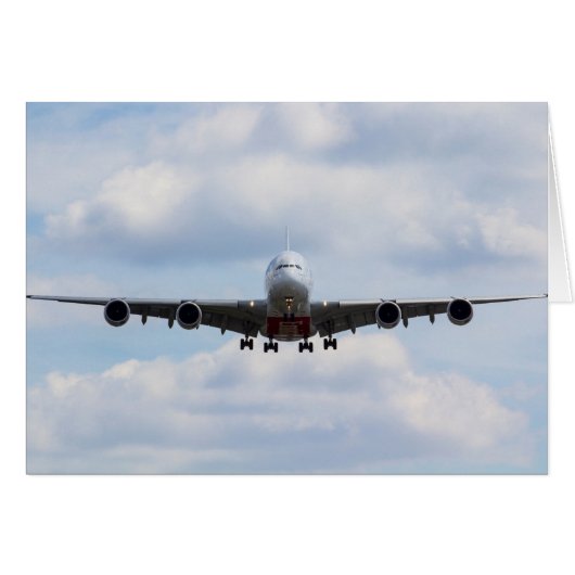 Emirates Airbus A380 (Front Horizontal)