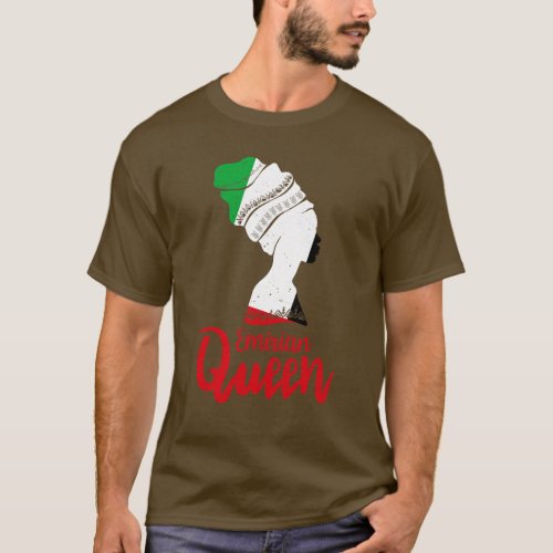 Emirian United Arab Emirates Flag Afro Roots T_Shirt