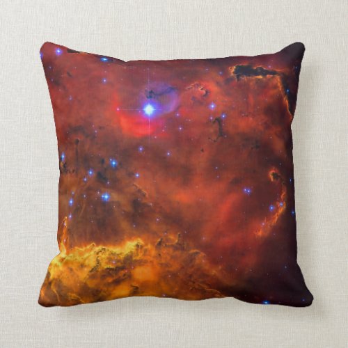 Emission Nebula NGC 2467 in Constellation Puppis Throw Pillow