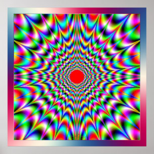 Emission of Vibrating Colors Poster