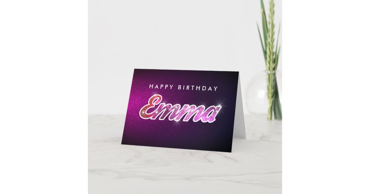 Emma Birthday Card | Zazzle