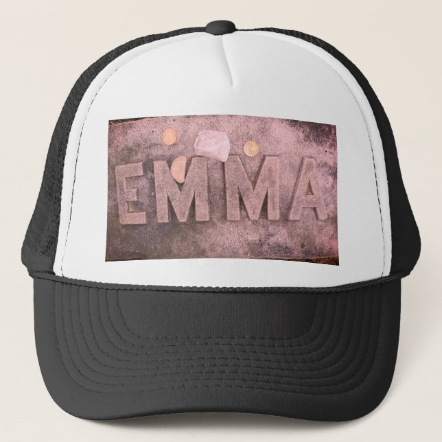 Emma Borden Grave Marker, Fall River, MA Trucker Hat (Front)