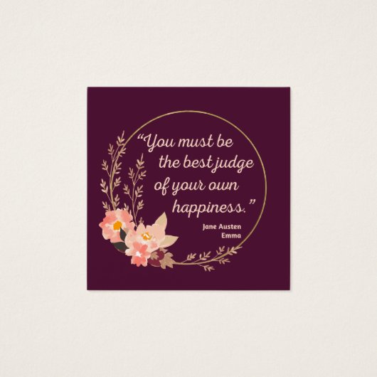Emma By Jane Austen Quote I - Cute Style (Front)