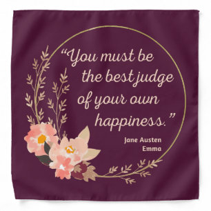 Emma By Jane Austen Quote I - Cute Style Bandana