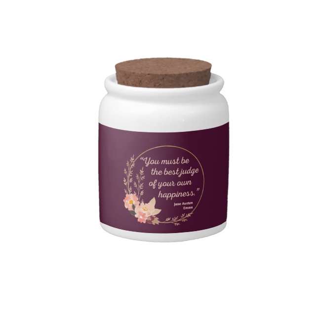Emma By Jane Austen Quote I - Cute Style Candy Jar (Front)