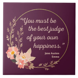 Emma By Jane Austen Quote I - Cute Style Ceramic Tile