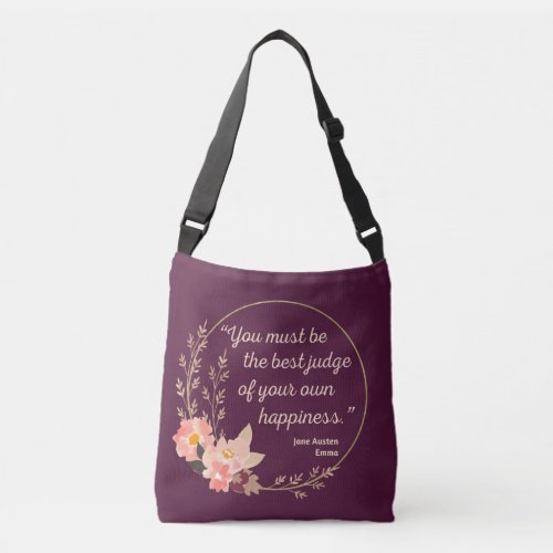 Emma By Jane Austen Quote I _ Cute Style Crossbody Bag