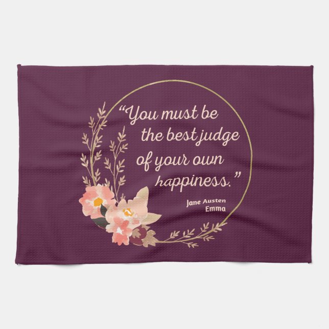 Emma By Jane Austen Quote I - Cute Style Kitchen Towel (Horizontal)