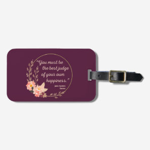 Emma By Jane Austen Quote I - Cute Style Luggage Tag
