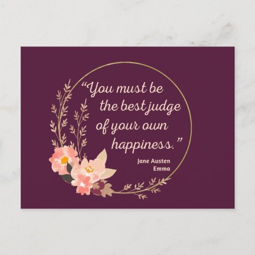 Emma By Jane Austen Quote I _ Cute Style Postcard