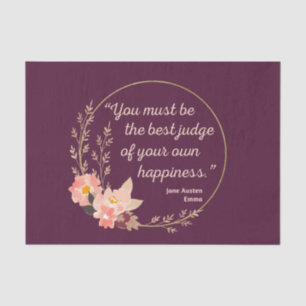 Emma By Jane Austen Quote I - Cute Style Tissue Paper