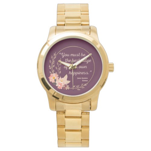 Emma By Jane Austen Quote I _ Cute Style Watch