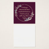 Emma By Jane Austen Quote II - Cute Style (Front & Back)
