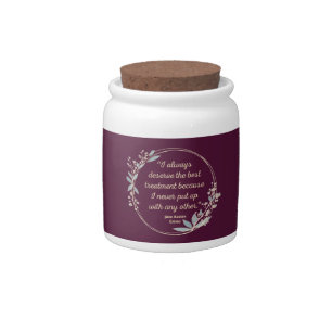 Emma By Jane Austen Quote II - Cute Style Candy Jar