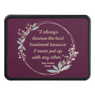 Emma By Jane Austen Quote II - Cute Style Hitch Cover