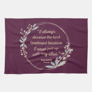 Emma By Jane Austen Quote II - Cute Style Kitchen Towel