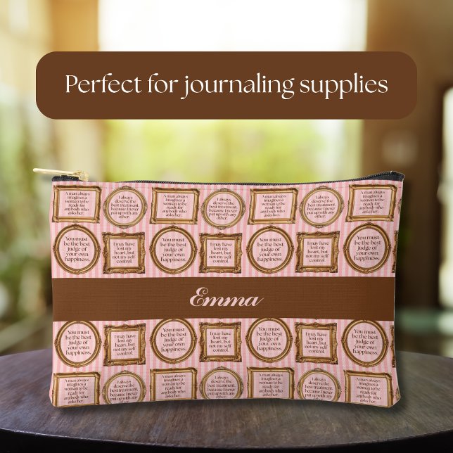 Emma by Jane Austen Quotes Personalized Accessory Pouch (Creator Uploaded)