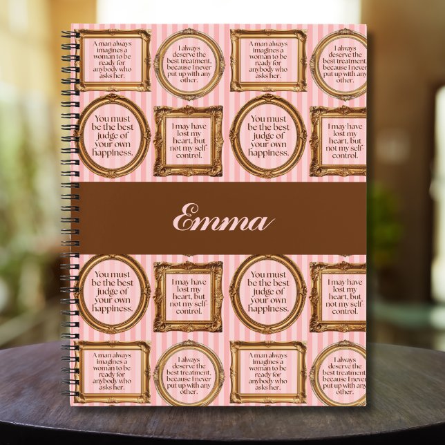 Emma by Jane Austen Quotes Personalized Journal (Creator Uploaded)