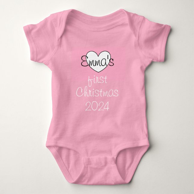 #Emma Christmas onsie/baby bodysuit (Front)