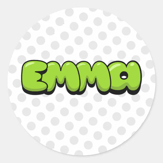 Emma Sticker Emma Classic Round Sticker | Zazzle