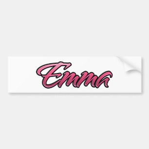 Emma faded pink sticker