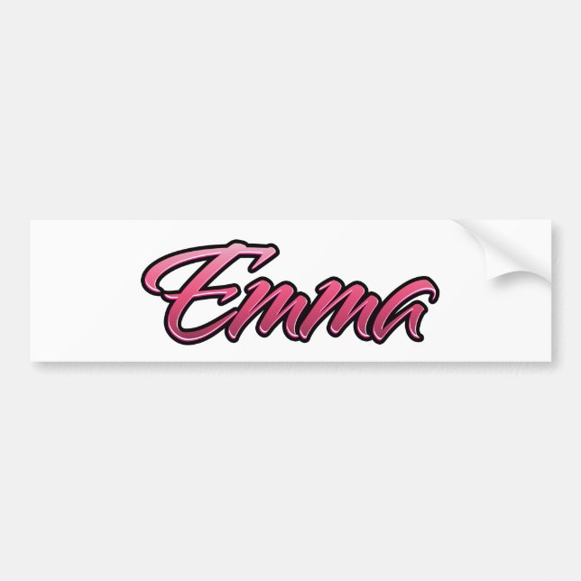 Emma faded pink sticker (Front)