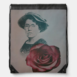 Emma Goldman, a Feminist & Social Justice Activist Drawstring Bag