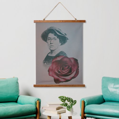 Emma Goldman a Feminist  Social Justice Activist Hanging Tapestry