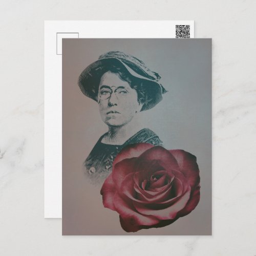 Emma Goldman a Feminist  Social Justice Activist Postcard
