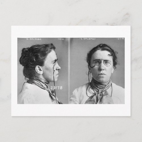 Emma Goldman _ anarchist 1911 Postcard