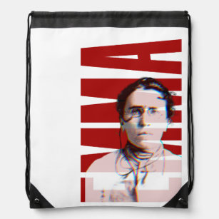 EMMA Goldman, Feminist Anarchist Women's History  Drawstring Bag