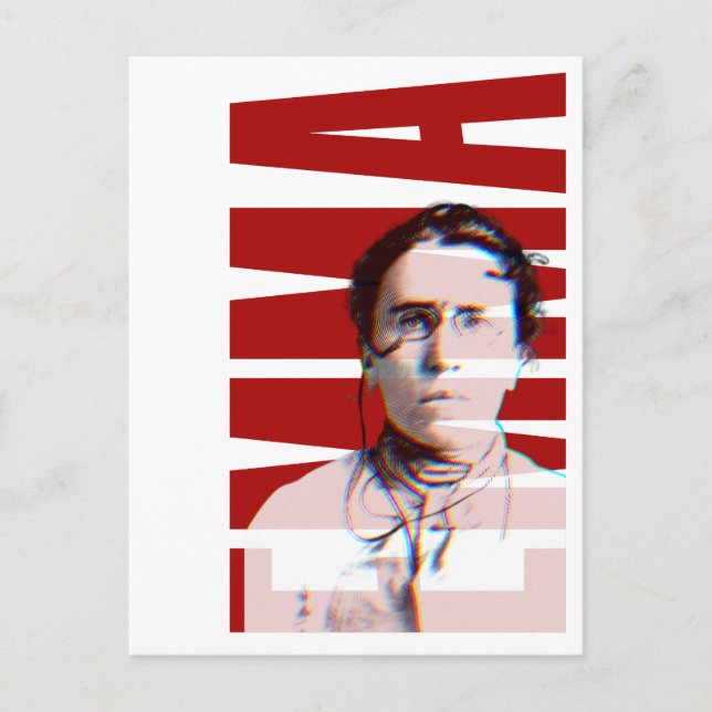 EMMA Goldman, Feminist Anarchist Women's History  Postcard (Front)