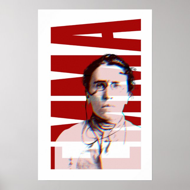 EMMA Goldman, Feminist Anarchist Women's History Poster (Front)