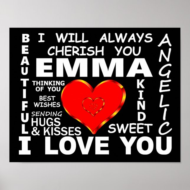 Emma I Love You Poster (Front)