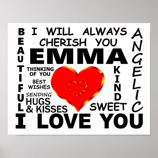 Emma I Love You Poster (Front)