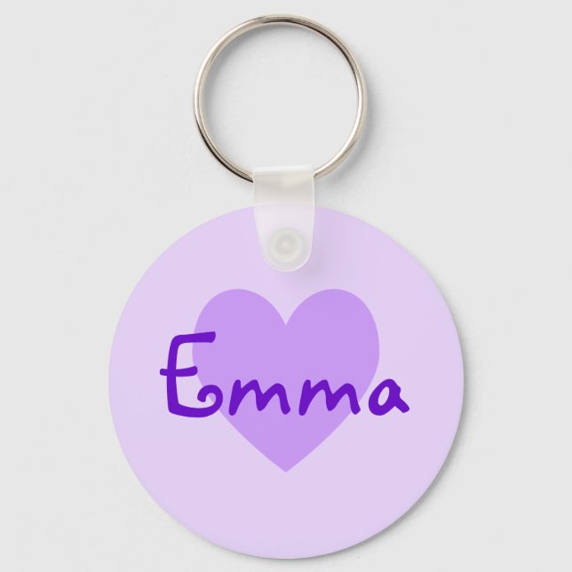 Emma in Purple Keychain (Front)