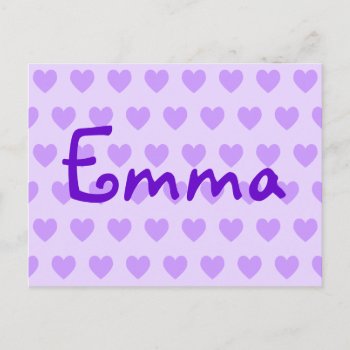 Emma In Purple Postcard by purplestuff at Zazzle