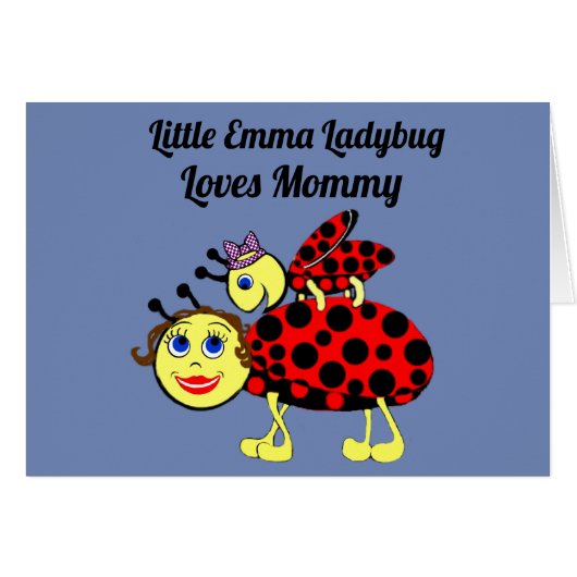 Emma Lady Bug Cards (Front Horizontal)