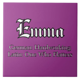 Emma Meaning Ceramic Tile